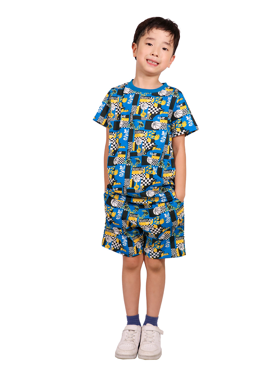 Boys Game Changer Printed T-shirt with Shorts