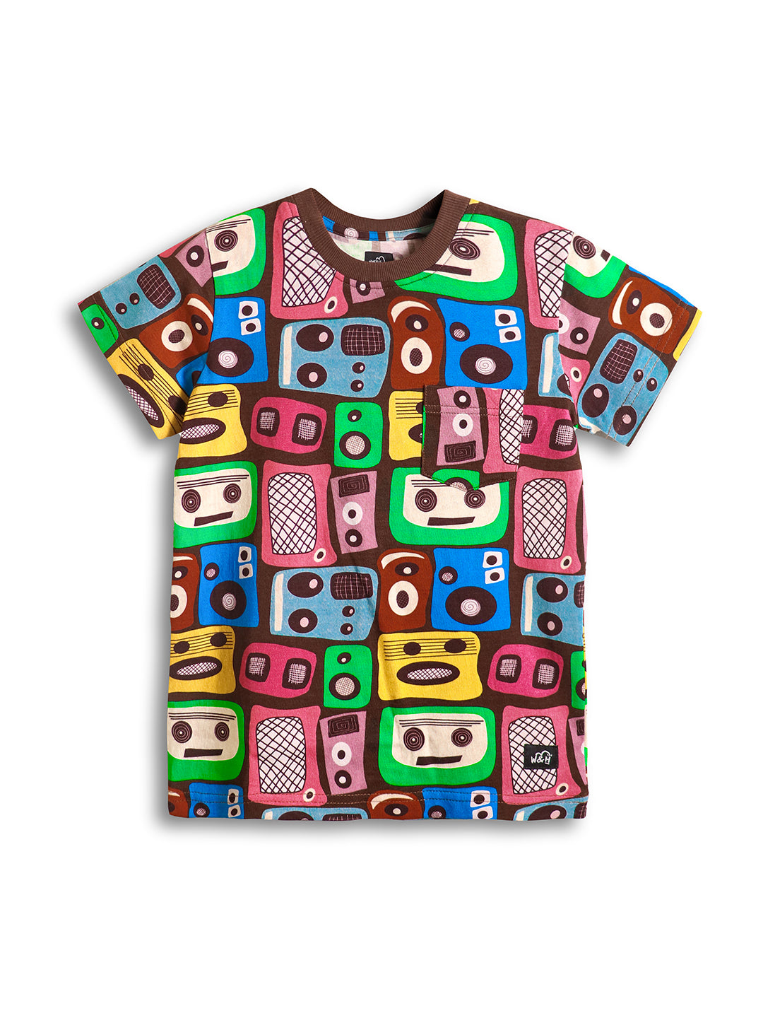 Boys Retro Mixtape Printed T-shirt with Shorts