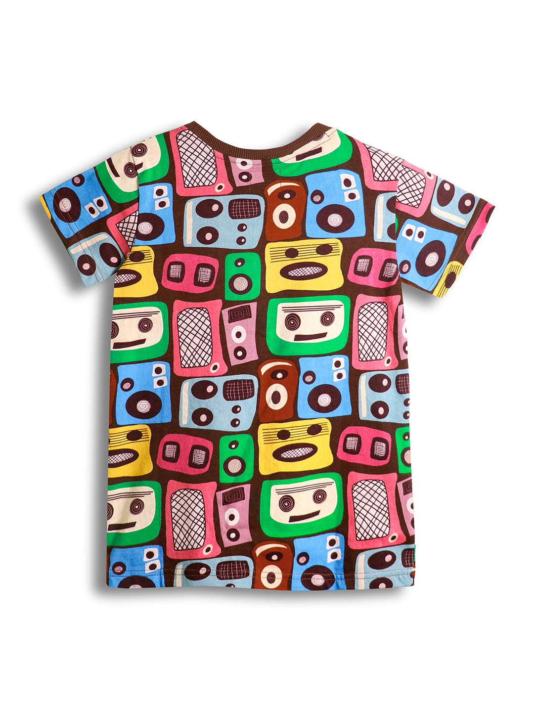 Boys Retro Mixtape Printed T-shirt with Shorts