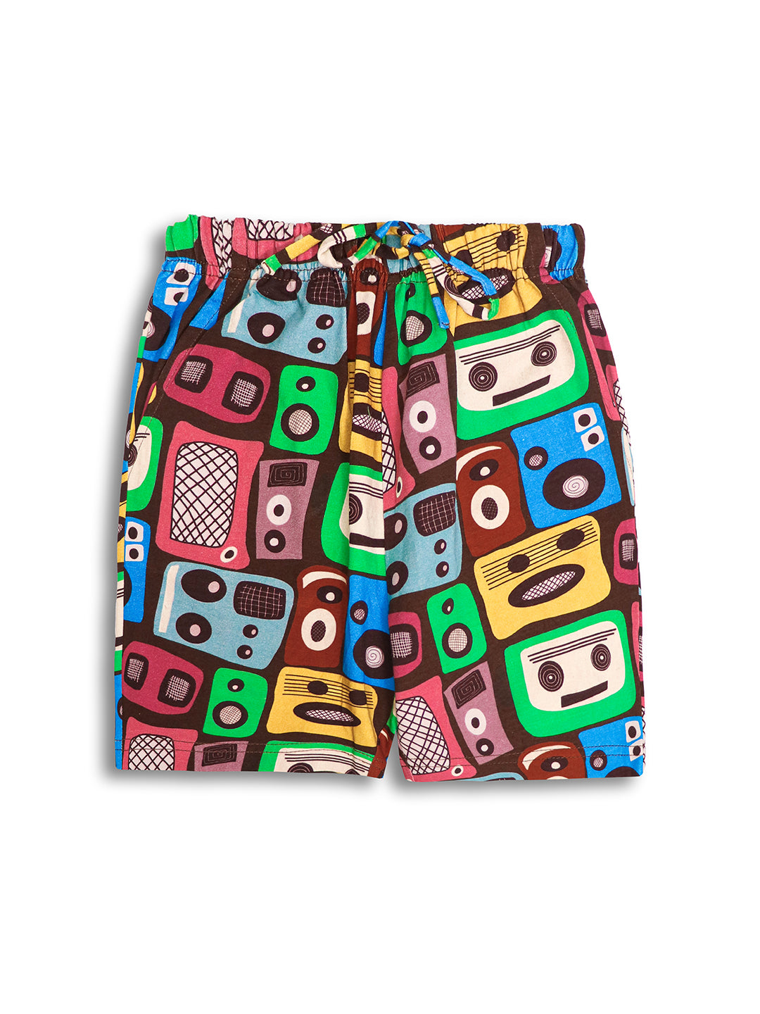 Boys Retro Mixtape Printed T-shirt with Shorts