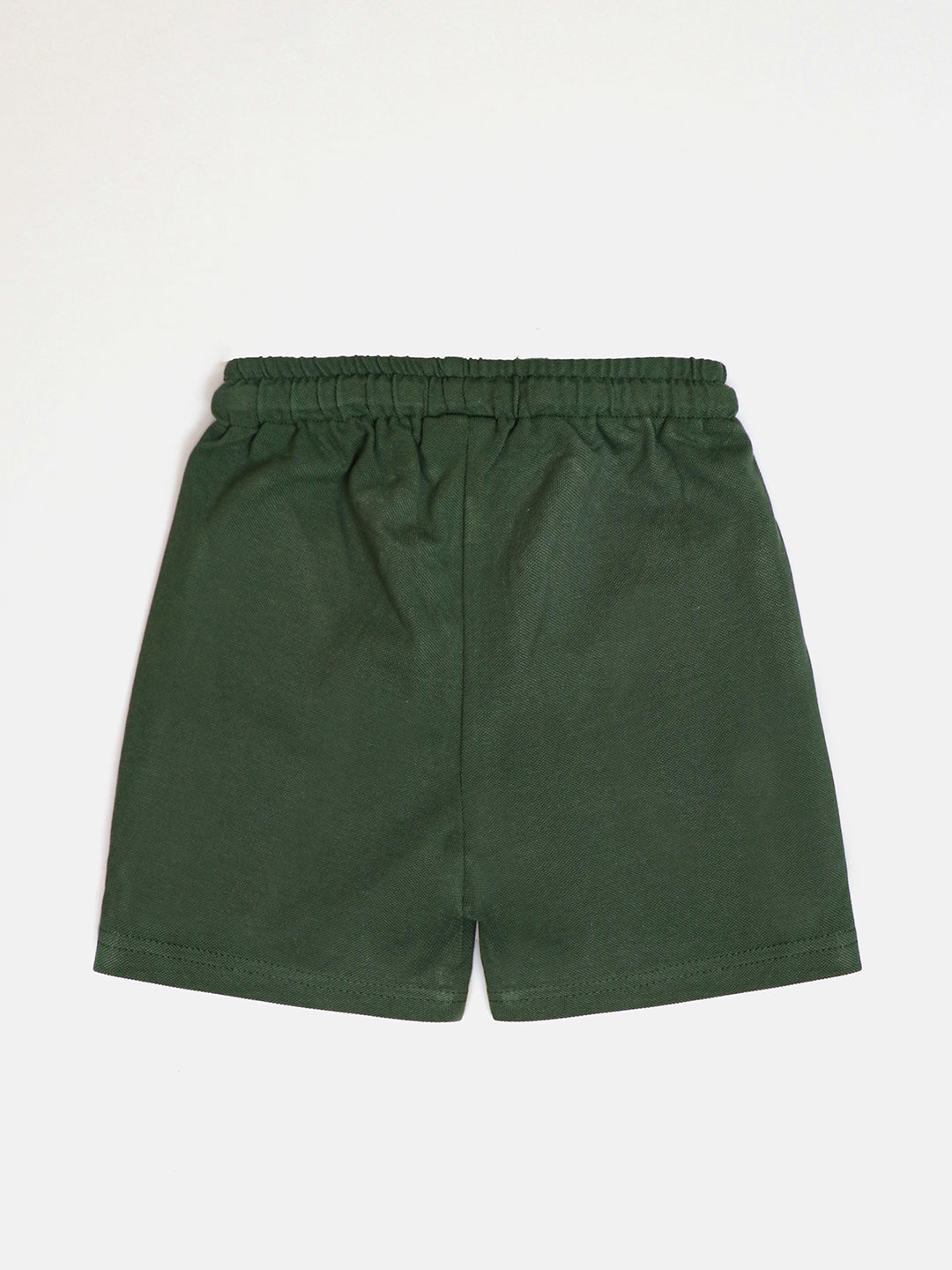 Boys Cotton Shorts Combo- Green and Yellow